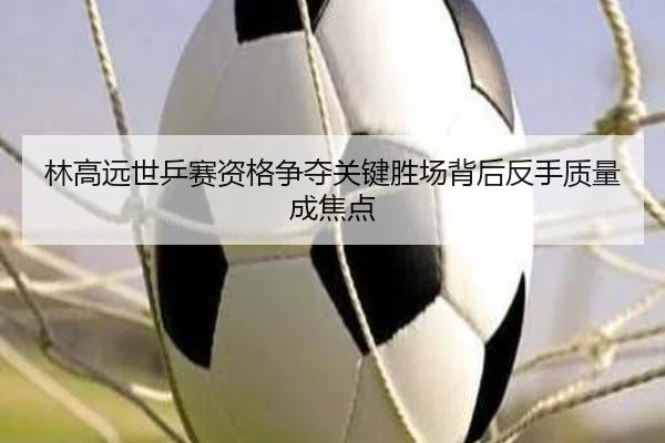 林高远世乒赛资格争夺关键胜场背后反手质量成焦点